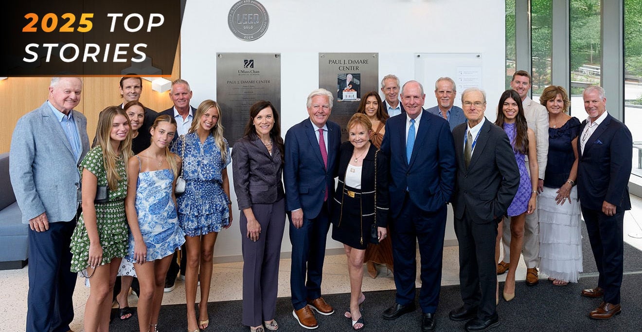Top story: UMass Chan celebrates naming of Paul J. DiMare Center