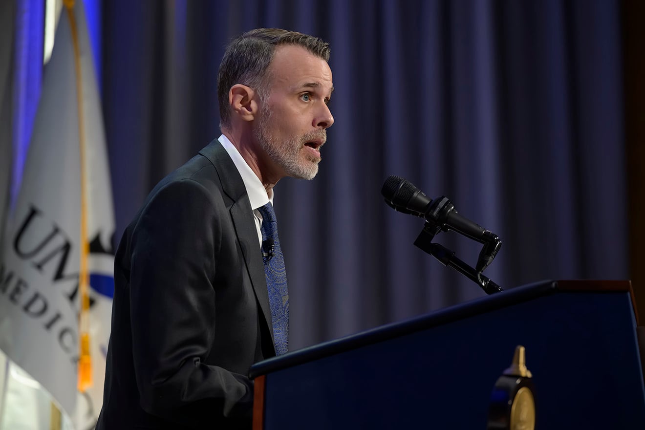 Chancellor McManus charts course for UMass Chan in inaugural address