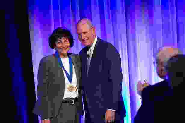 Matilde Castiel, MD, receives the Chancellor’s Medal for Distinguished Service.