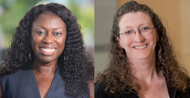 Jennifer Bradford and Heather-Lyn Haley receive Katharine F. Erskine Awards