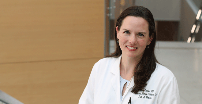 Whitney A. Dunlap, MD, assistant professor of medicine and an allergy specialist at UMass Memorial Medical Center