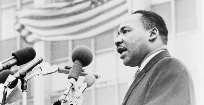 Martin Luther King Jr. image from the Library of COngress