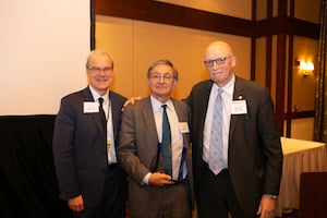 Daniel Lasser, MD, (center), with Terence Flotte, MD, (left) and Michael Hirsh, MD