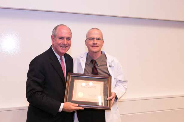 Chancellor Collins and Michael Ennis, MD