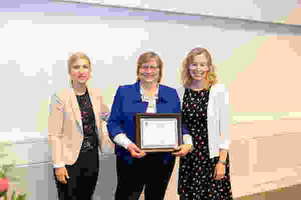 (From left) Patricia Seymour, MD, Linda Cragin, MS, and Erin McMaster, MD