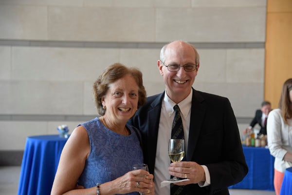 Professor of Pediatrics Phyllis Pollack, MD, and her husband, Professor of Psychiatry Peter Metz, MD.