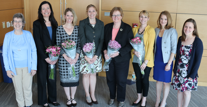 Women’s Faculty Committee co-chairs and award recipients