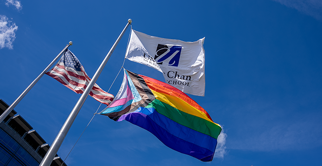 UMass Chan raises LGBT pride flag on campus for September