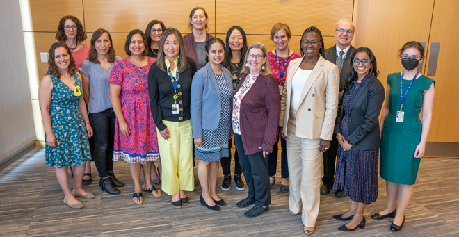 Winners of the Women's Faculty Committee Awards and committee members