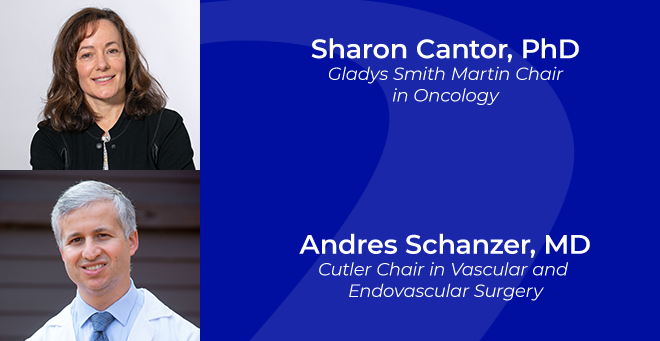 Sharon Cantor and Andres Schanzer appointed to endowed chairs