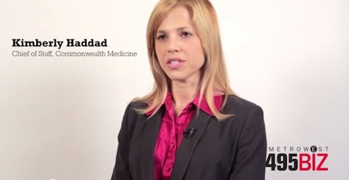 Kimberly Haddad, chief of staff of UMass Medical School’s Commonwealth Medicine division