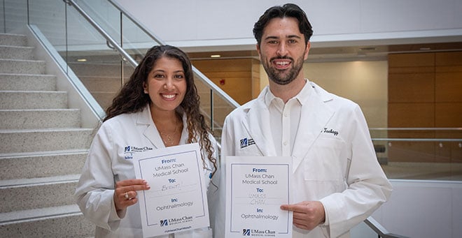 Four UMass Chan medical students achieve early match success in ophthalmology