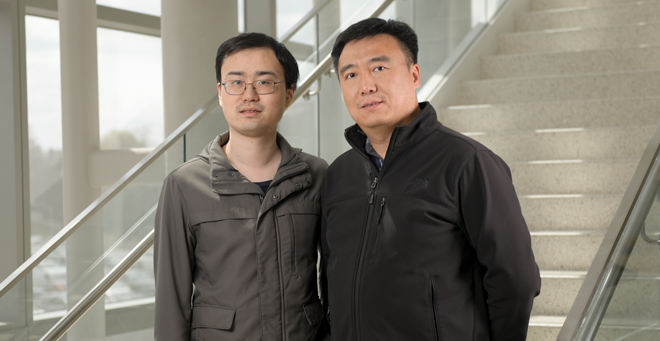 Study authors Fei Wang, PhD’23, and Yang Xiang, PhD