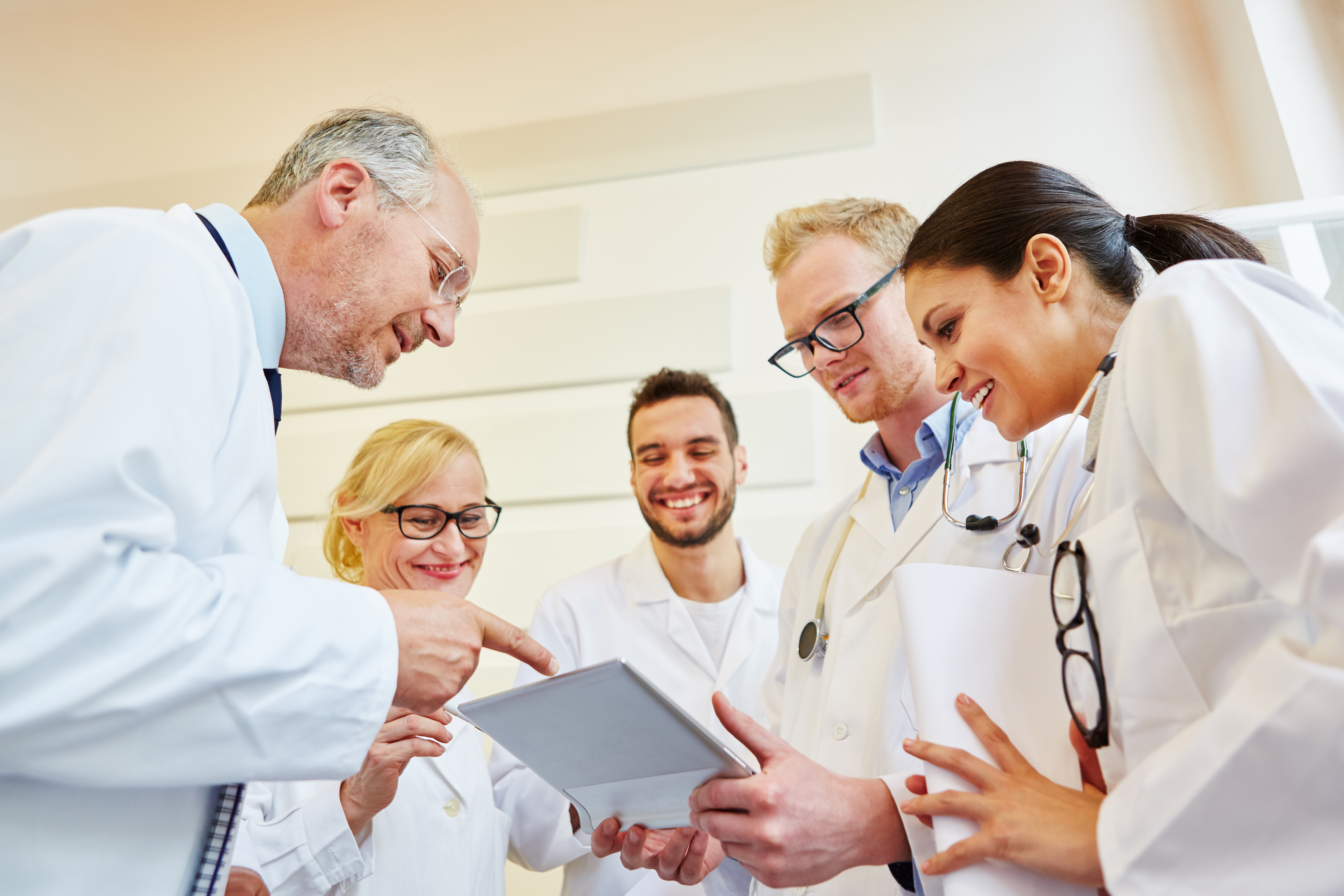 Picture of doctors and students