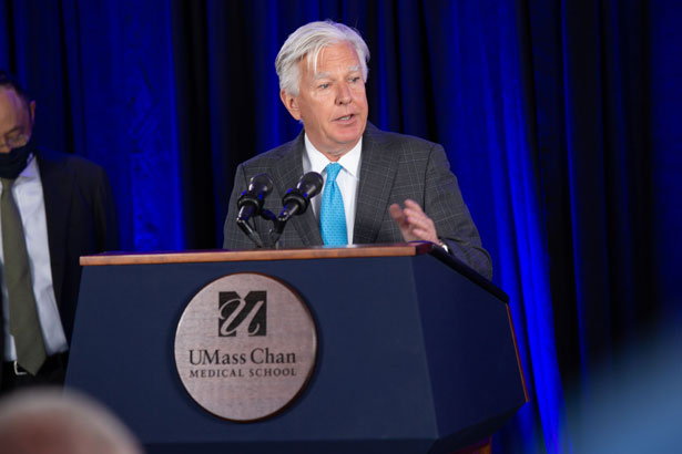 UMass President Marty Meehan said UMass is “committed to excellence and that’s where UMass Chan Medical School is leading the way.”