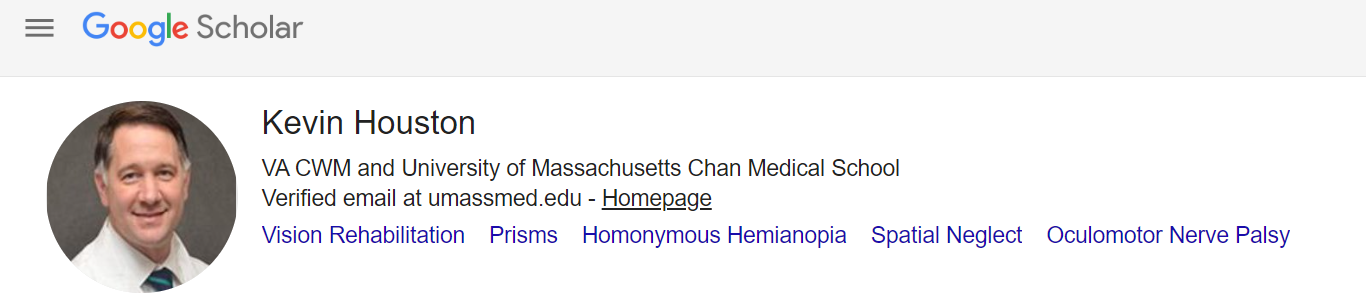 Kevin Houston, DO - Google Scholar Publication profile page