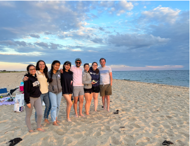 group at the beach