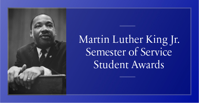 MLK Semester of Service awardees work with local community to address health needs