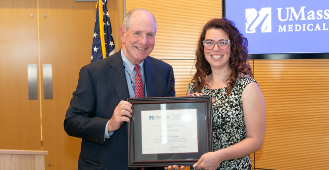 Chancellor's Award winner Christine Carbone